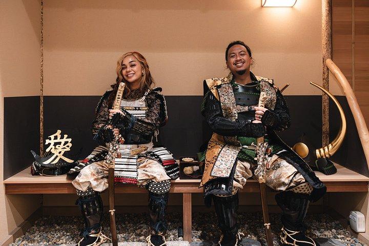 京都 侍甲冑 茶道体験&プロ写真撮影