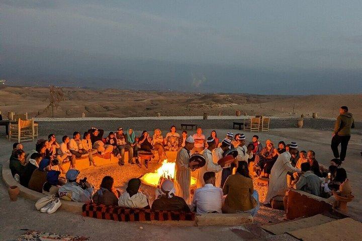 Marrakech Agafay Desert Sunset Camel ride Dinner Show & Pick-up