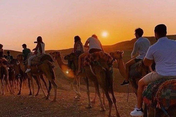From Marrakech: Agafay Sunset, Camel Ride & Dinner
