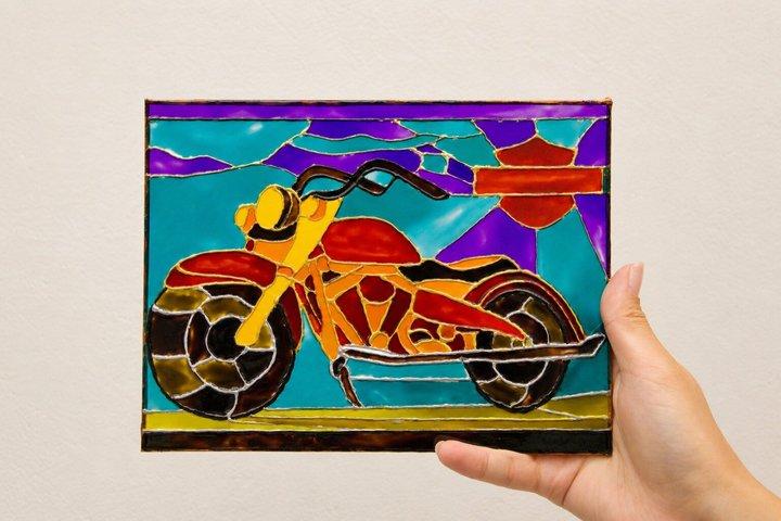 Stained Glass Painting Workshop in a Stylish Istanbul Atelier