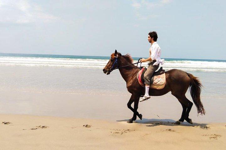スミニャックの夕日 バリでのビーチ乗馬アドベンチャー