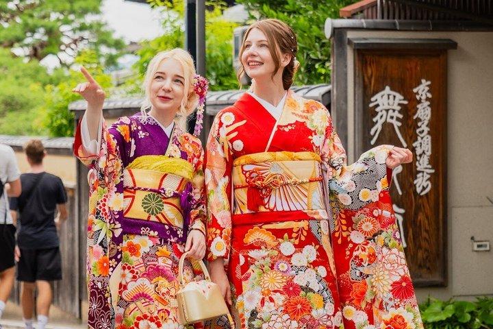 京都:有名寺院や祇園近くの終日着物レンタル