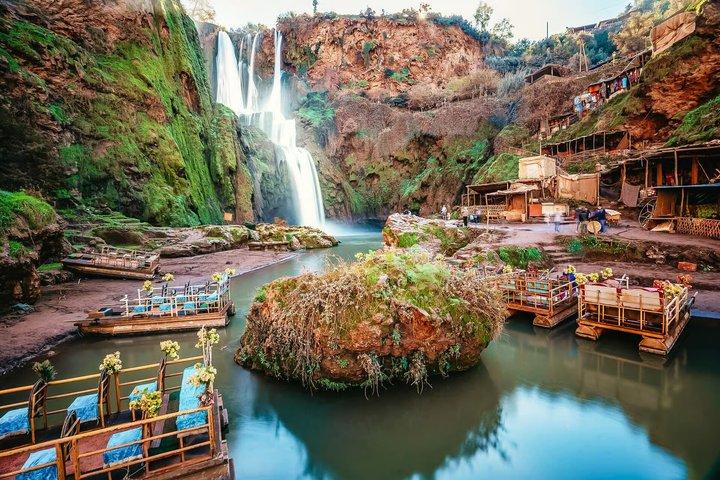 Marrakech: Ouzoud Waterfalls Guided Day Trip with Boat Ride